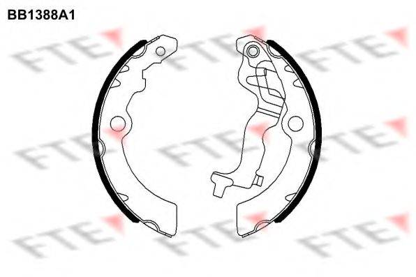 FTE BB1388A1 Комплект гальмівних колодок