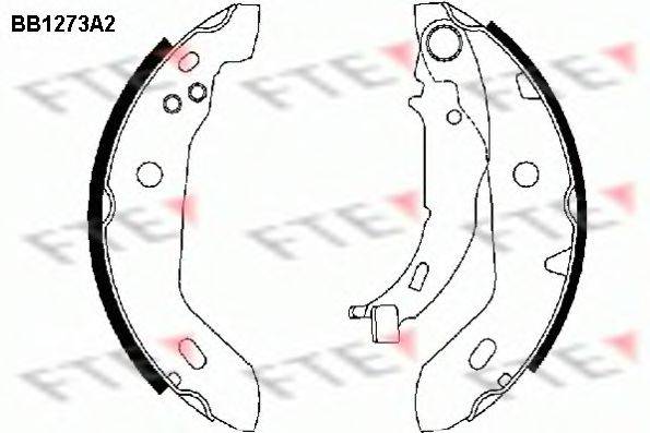 FTE BB1273A2 Комплект гальмівних колодок