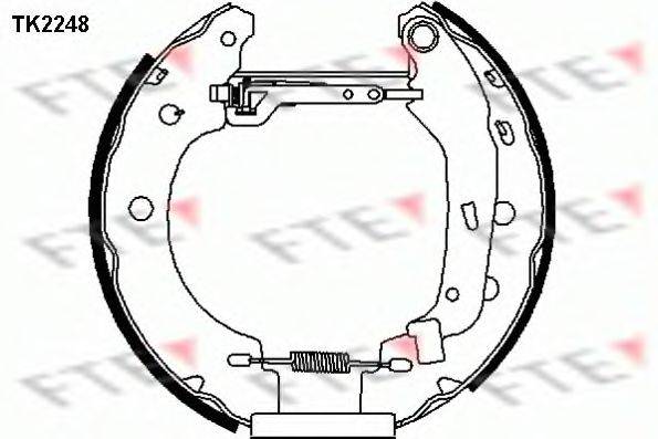 FTE TK2248 Комплект гальмівних колодок