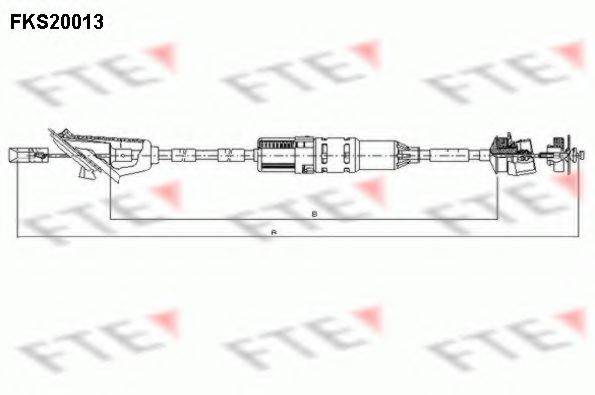 FTE FKS20013 Трос, управління зчепленням