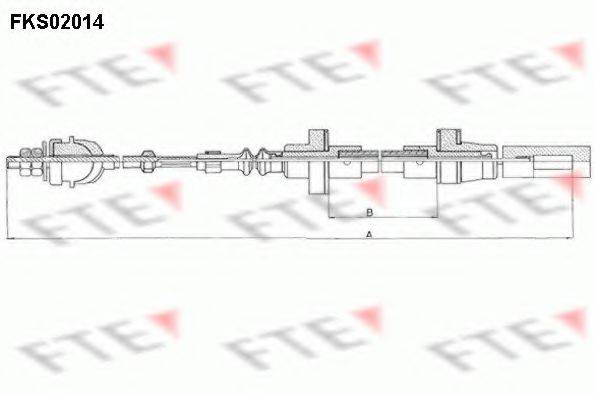 FTE FKS02014 Трос, управління зчепленням