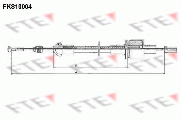 FTE FKS10004 Трос, управління зчепленням