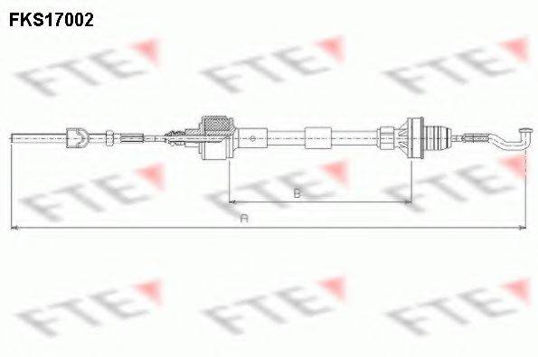 FTE FKS17002 Трос, управління зчепленням