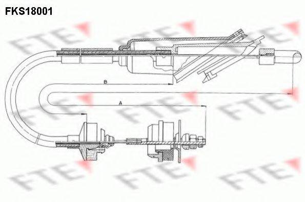 FTE FKS18001 Трос, управління зчепленням