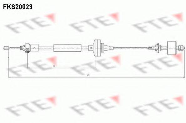 FTE FKS20023 Трос, управління зчепленням