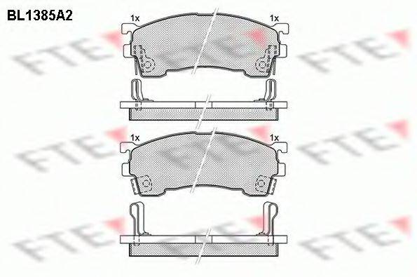 FTE BL1385A2 Комплект гальмівних колодок, дискове гальмо