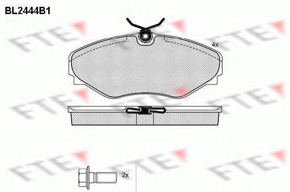 FTE BL2444B1 Комплект гальмівних колодок, дискове гальмо