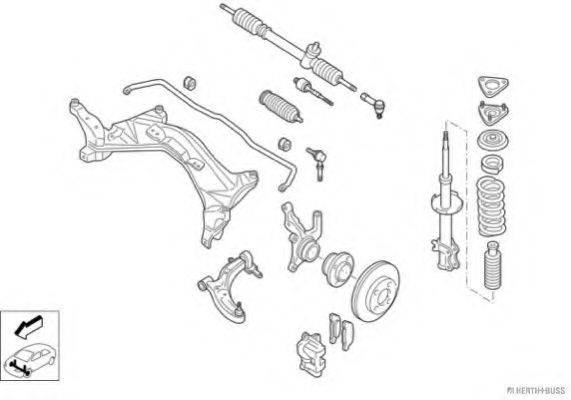 HERTH+BUSS JAKOPARTS N00399VA Рульове управління; Підвіска колеса