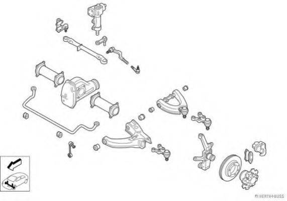 HERTH+BUSS JAKOPARTS N01497VA Рульове управління; Підвіска колеса