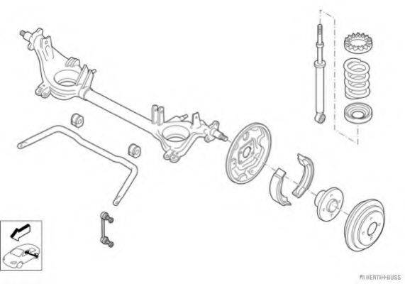 HERTH+BUSS JAKOPARTS N01680HA Рульове управління; Підвіска колеса