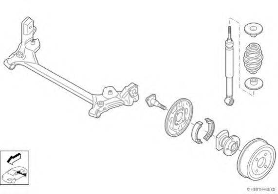 HERTH+BUSS JAKOPARTS N01762HA Рульове управління; Підвіска колеса