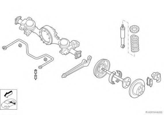HERTH+BUSS JAKOPARTS N01797HA Рульове управління; Підвіска колеса