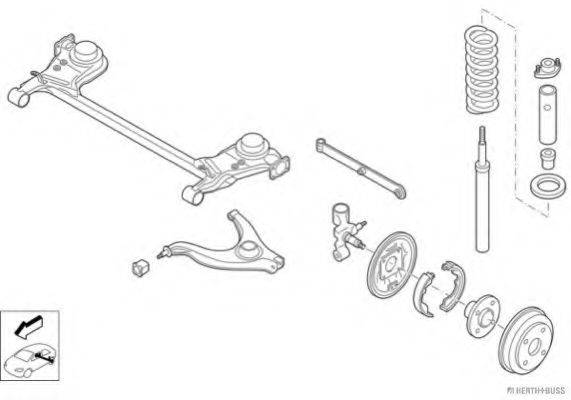 HERTH+BUSS JAKOPARTS N02258HA Рульове управління; Підвіска колеса