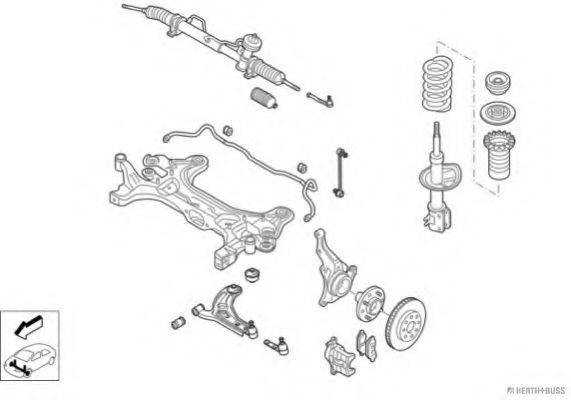HERTH+BUSS JAKOPARTS N02698VA Рульове управління; Підвіска колеса