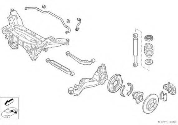 HERTH+BUSS JAKOPARTS N05201HA Рульове управління; Підвіска колеса