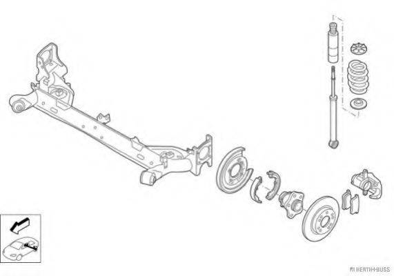 HERTH+BUSS JAKOPARTS N05511HA Рульове управління; Підвіска колеса