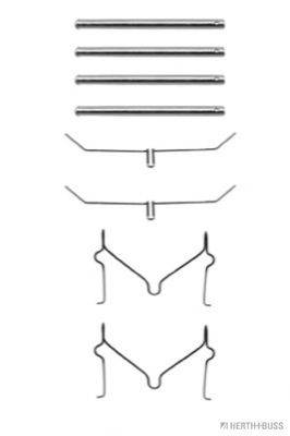 HERTH+BUSS JAKOPARTS J3662005 Комплектуючі, колодки дискового гальма