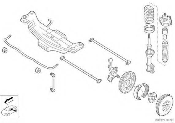 HERTH+BUSS JAKOPARTS N00087HA Рульове управління; Підвіска колеса
