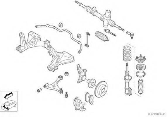 HERTH+BUSS JAKOPARTS N00087VA Рульове управління; Підвіска колеса