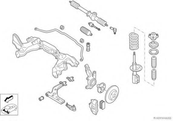 HERTH+BUSS JAKOPARTS N00097VA Рульове управління; Підвіска колеса