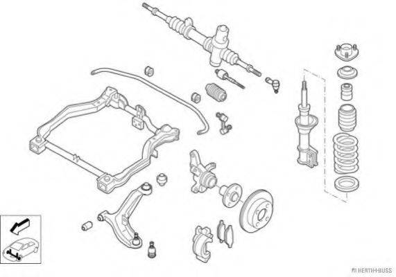 HERTH+BUSS JAKOPARTS N00315VA Рульове управління; Підвіска колеса