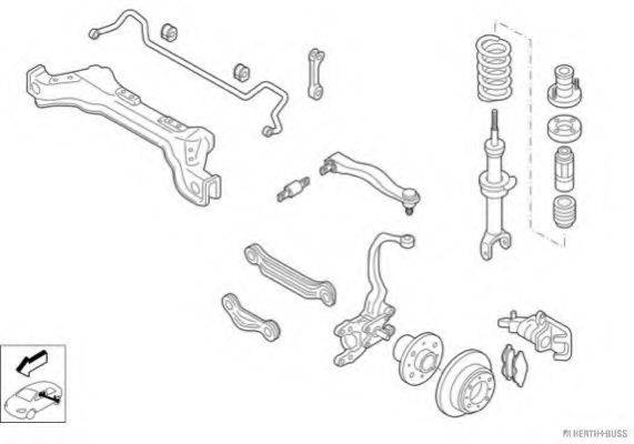 HERTH+BUSS JAKOPARTS N00342HA Рульове управління; Підвіска колеса