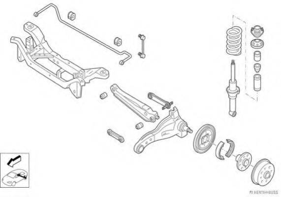 HERTH+BUSS JAKOPARTS N00693HA Рульове управління; Підвіска колеса