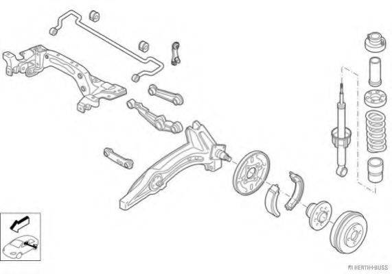 HERTH+BUSS JAKOPARTS N00896HA Рульове управління; Підвіска колеса