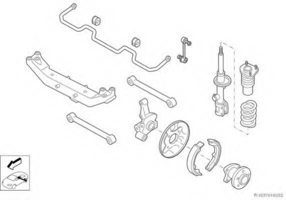 HERTH+BUSS JAKOPARTS N00976HA Рульове управління; Підвіска колеса