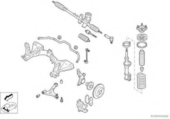 HERTH+BUSS JAKOPARTS N01918VA Рульове управління; Підвіска колеса