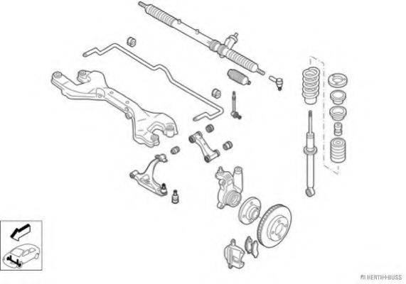 HERTH+BUSS JAKOPARTS N01933VA Рульове управління; Підвіска колеса