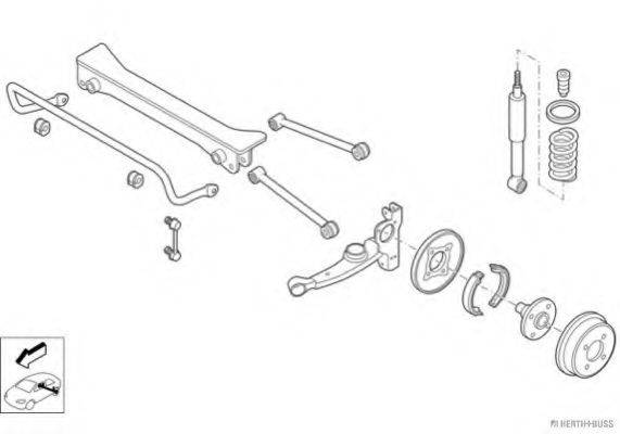 HERTH+BUSS JAKOPARTS N01977HA Рульове управління; Підвіска колеса
