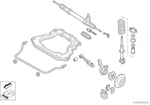 HERTH+BUSS JAKOPARTS N02065VA Рульове управління; Підвіска колеса