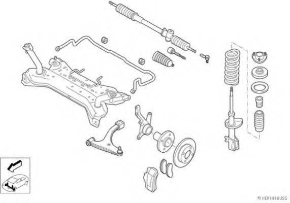 HERTH+BUSS JAKOPARTS N02260VA Рульове управління; Підвіска колеса