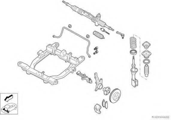 HERTH+BUSS JAKOPARTS N02680VA Рульове управління; Підвіска колеса