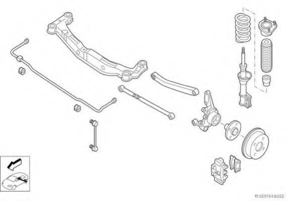 HERTH+BUSS JAKOPARTS N03621HA Рульове управління; Підвіска колеса