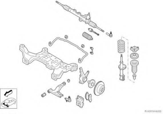 HERTH+BUSS JAKOPARTS N00978VA Рульове управління; Підвіска колеса