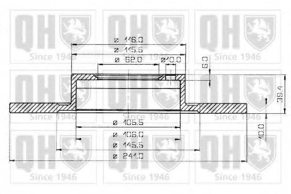 QUINTON HAZELL BDC3167 гальмівний диск