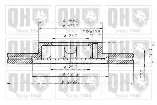 QUINTON HAZELL BDC3708 гальмівний диск