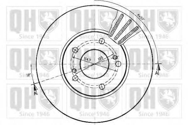 QUINTON HAZELL BDC3813 гальмівний диск