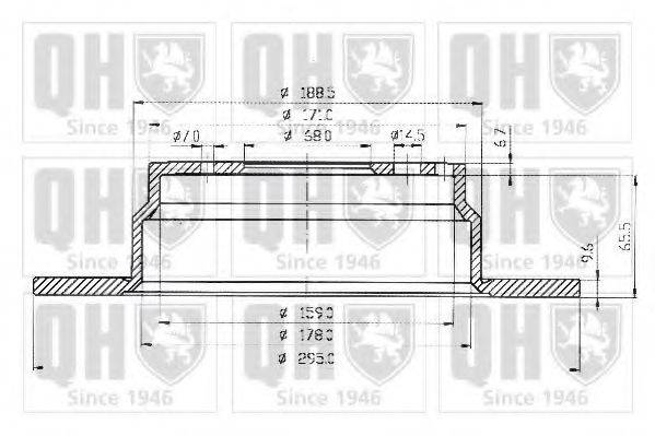 QUINTON HAZELL BDC3914 гальмівний диск