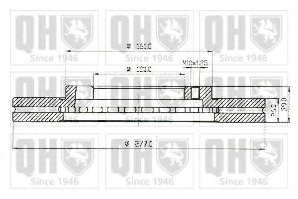 QUINTON HAZELL BDC3921 гальмівний диск