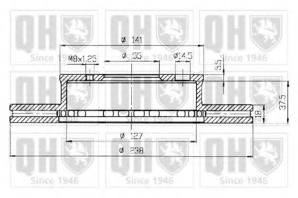 QUINTON HAZELL BDC4415 гальмівний диск