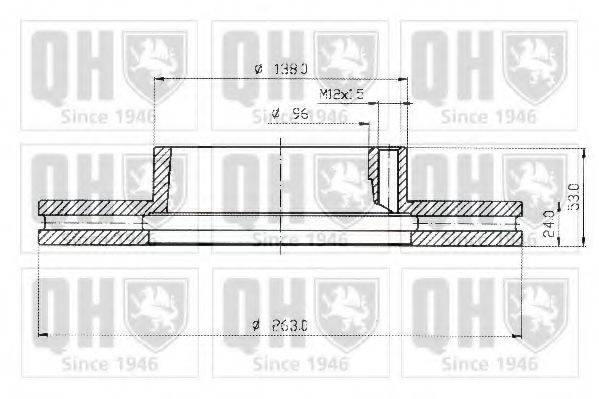 QUINTON HAZELL BDC4426 гальмівний диск