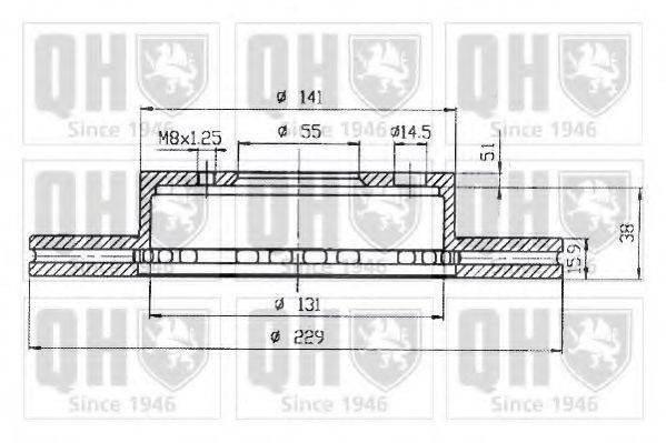 QUINTON HAZELL BDC4591 гальмівний диск