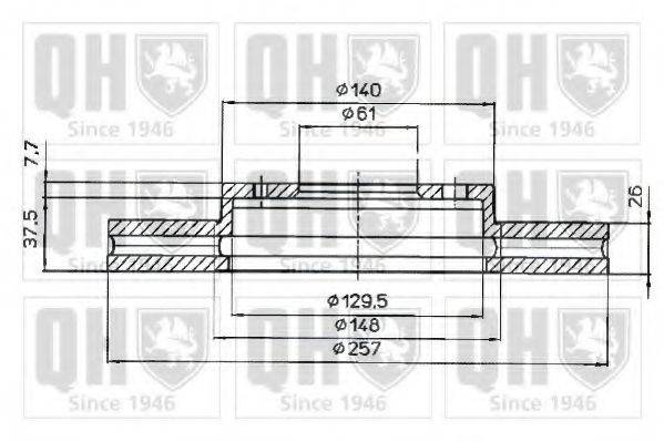 QUINTON HAZELL BDC4618 гальмівний диск