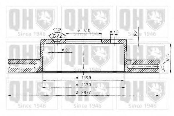 QUINTON HAZELL BDC4804 гальмівний диск