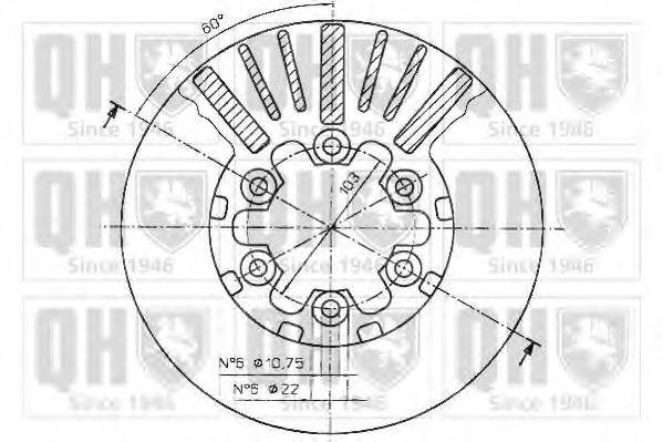 QUINTON HAZELL BDC4836 гальмівний диск