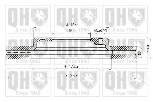 QUINTON HAZELL BDC4945 гальмівний диск