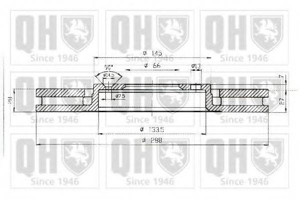 QUINTON HAZELL BDC4997 гальмівний диск